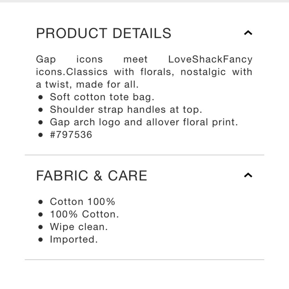 Gap Loveshackfancy Tote Bag Set TWO NWT - Picture 5 of 7